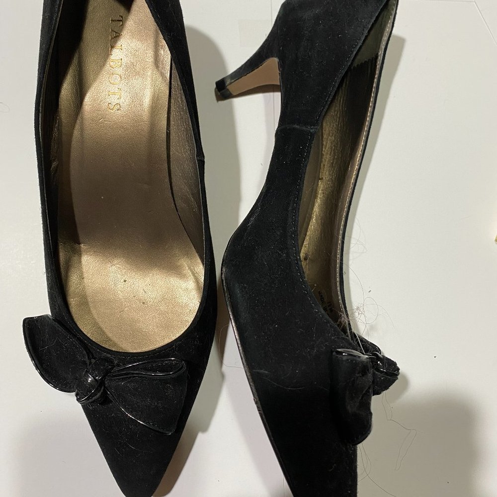 SYLVIE BIT KITTEN HEEL PUMP - SUEDE